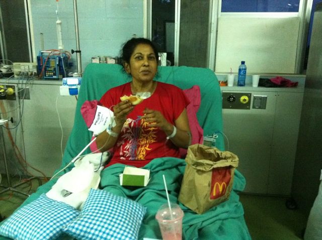 Former Fiji cardiac patient Bibi after surgery