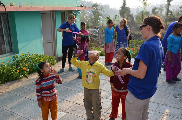 The orphanage in Nepal that staff visit