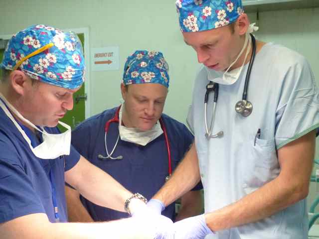 Anaesthetists at work
