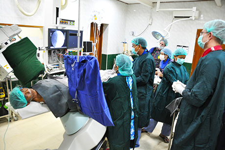 Myanmar Cath Lab In Action