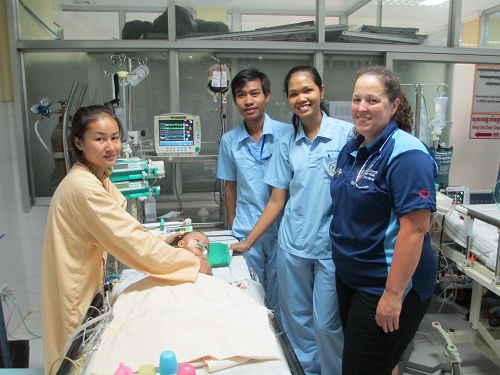 Shared nursing care from local and international nurses