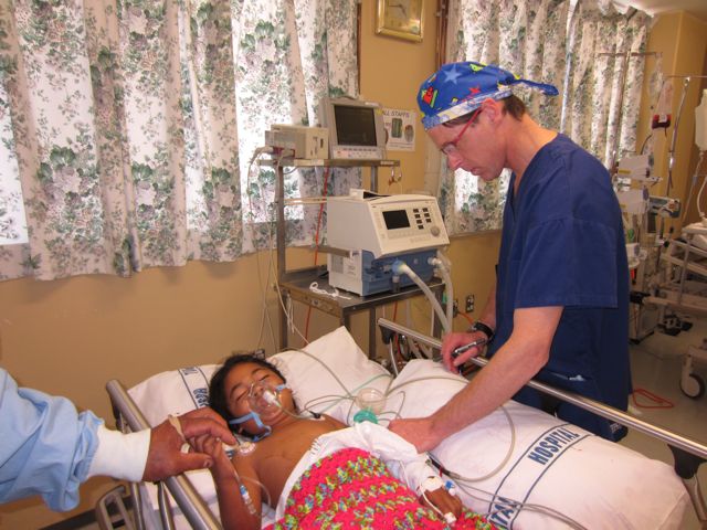 Tongan cardiac patient recovering after surgery