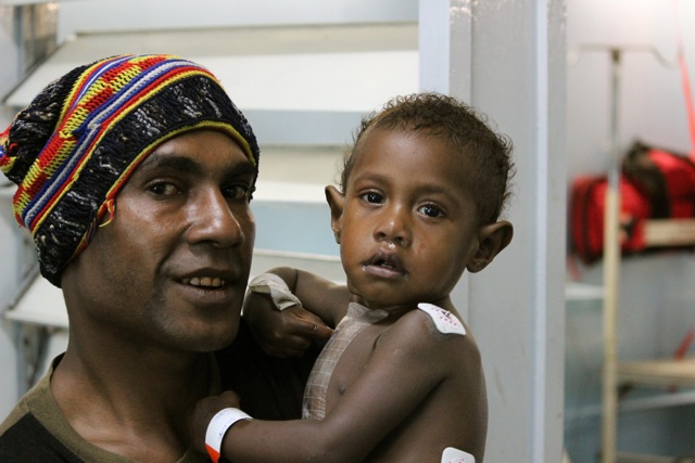 PNG cardiac patient with his dad